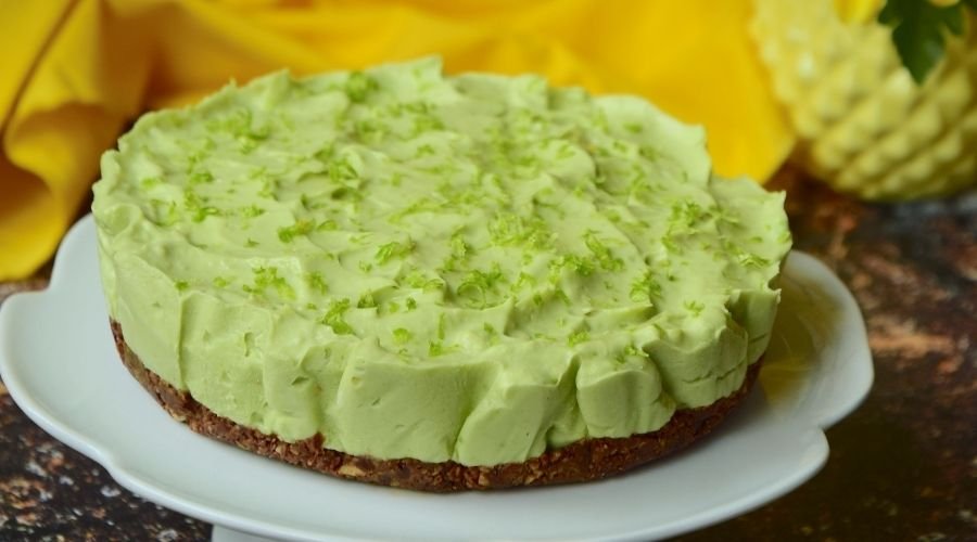 Cheesecake Vegan cu Avocado si Lime - (Fara Zahar + Fara Gluten)